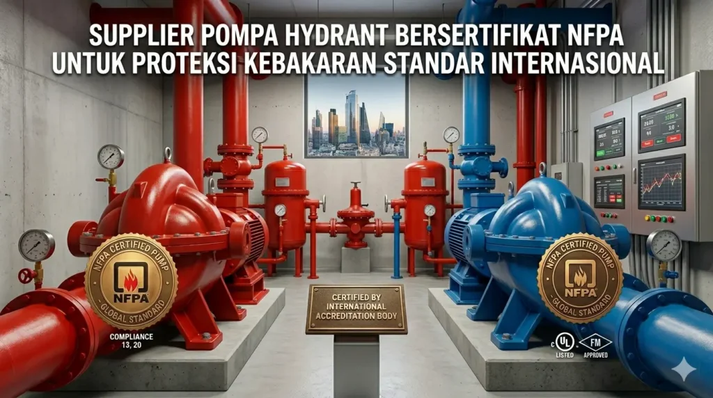 Supplier Pompa Hydrant Bersertifikat NFPA untuk Proteksi Kebakaran Standar Internasional